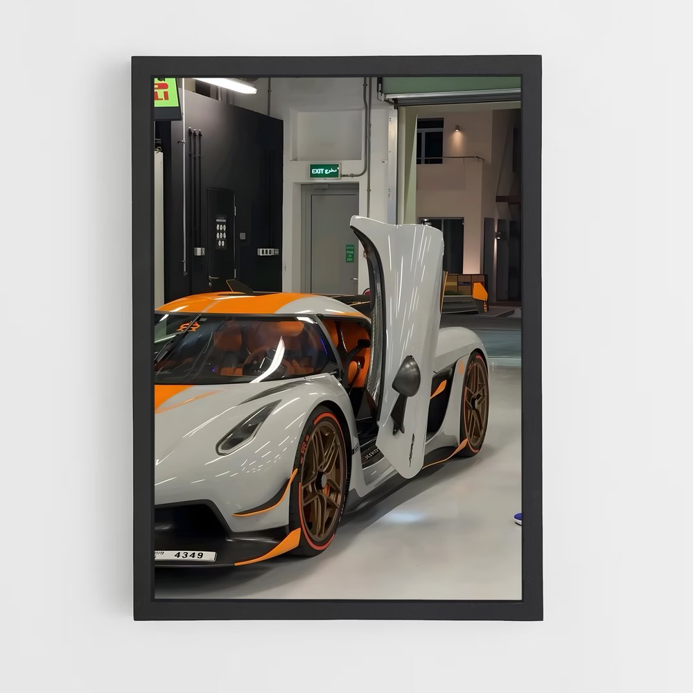 Poster Garage d'Altitude – affiche Koenigsegg (vue 2)